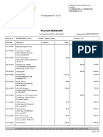 Account Statement: VAT Registration No.: 121221