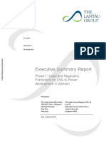 Executive Summary Report Phase One Legal and Regulatory Framework For LNG To Power Development