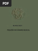 Bach, Ricardo - Pequeño Diccionario Musical