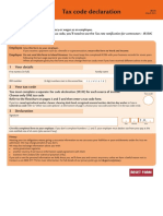 Tax Code Declaration: 1 Your Details