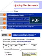 Adjusting The Accounts: Learning Objectives