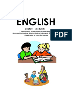 English: Quarter 1 - Module 1