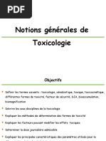 Notions de Toxicité 2019-2020