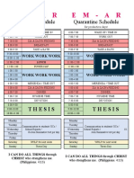 Sched NG Quarantine