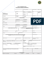 Coronavirus Disease (COVID-19) : Case Investigation Form