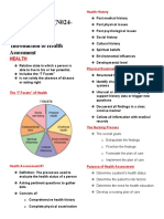 Notes (Health Assessment)