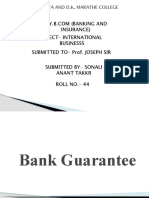 Insurance) Sbject-International Businesss Submitted To - Prof. Joseph Sir Submitted by - Sonali Anant Takkr ROLL NO. - 44