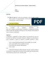 Projeto Tematico Preliminar