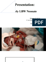 Extremely LBW PRETERM Case Presentation