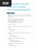 Acordo Ortográfico - Resumo