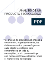 ANÁLISIS DE UN PRODUCTO TECNOLÓGICO 5to - Básico