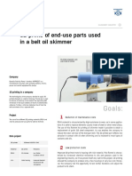 Goals:: 3D Prints of End-Use Parts Used in A Belt Oil Skimmer