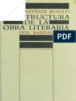 MARTINEZ BONATI - La Estructura de La Obra Literaria