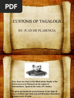 Customs of Tagalogs