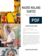 Mauro Malang Santos: Visual Arts Artist