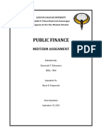 Midterm Assignment 2 Public Finance