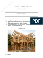 Aint Ichael'S Ollege of Aguna: Learning Packet No. 40 PARTS OF A FRAMED HOUSE Performance Standards