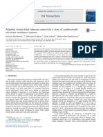 Adaptive Sensor Fault Tolerant Control For A Class of Multivariable Uncertain Nonlinear Systems 2015 ISA Transactions