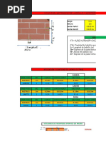 Plantilla para Cantidad de Ladrillo y Mortero