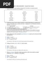 Subject-Verb Agreement Collective Nouns