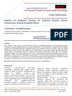 Imapacts of Kettle Training On Physical Fitness Components Among Handball Players