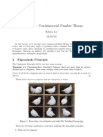 Lecture 4 - Combinatorial Number Theory: 1 Pigeonhole Principle