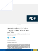 Survival Analysis With Python Tutorial - How, What, When, and Why - by Towards AI Team - Towards AI