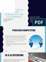 Fortalelzcer La Posicion Competitiva de Una Empresa