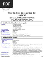 Hoja de Seguridad Aerosol Bulldog