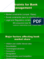 Constraints For Bank Management