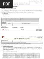 Unit Test / Integration Test Script TEST SCRIPT: Original Budgeting Scenario Module: Ps PROCESS: Original Budgeting Scenario