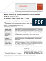 Micosis Pulmonar Por Paracoccidioides Brasiliensis: Confusión Peligrosa Con Sarcoidosis