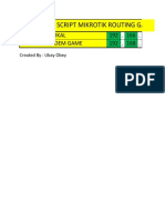 Template Script Mikrotik Routing Game Online: Ip Address Lokal 192 - 166 - Gateway Modem Game 192 - 168