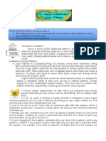 Unit 1 Nature of Mathematics Lesson 2 Patterns