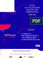 Actualización Politica de Crédito