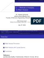 Chapter 3 - Methods of Analysis: 2) Mesh Analysis