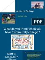 Community College Workshop