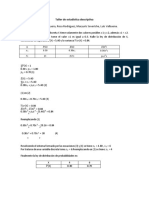 Taller de Estadística Descriptiva.