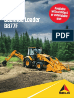 Backhoe Loader B877F: Available With Standard or Extendable Arm