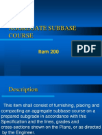 Item 200 AGGREGATE SUBBASE COURSE