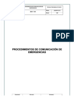 Procedimientos de Comunicacion de Emergencias