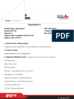 Experiment 6: Implement Distance Vector Routing Protocol