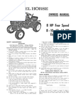 WheelHorse 1973 8-10-12-14 8-Speed Owners Manual