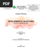 Developmental Milestones: College of Nursing