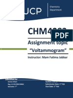 Assignment Topic: "Voltammogram"