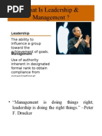 Leadership Managemnet