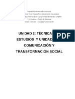 La Comunicación y Transformación Social