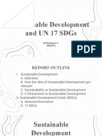 Sustainable Development and Un 17 SDGS: Bs Biology Ii-C Group 6