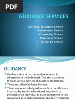 GUIDANCE SERVICES Individual Inventory Service