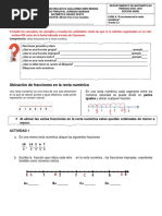 GUÍA 4. ARITMÉTICA 6.2 Fracciones en La Recta Numérica